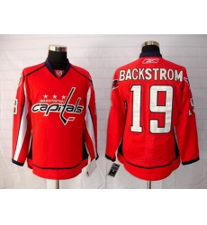 Youth KIDS Washington Capitals #19 BACKSTROM red