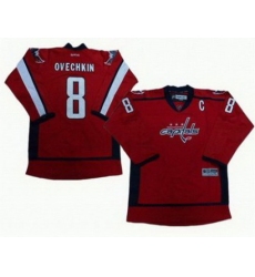 youth Washington Capitals 8 Alex Ovechkin Red C patch jerseys