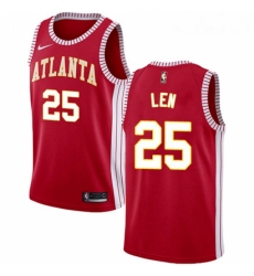 Youth Nike Atlanta Hawks 25 Alex Len Swingman Red NBA Jersey Statement Edition 