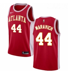 Youth Nike Atlanta Hawks 44 Pete Maravich Swingman Red NBA Jersey Statement Edition