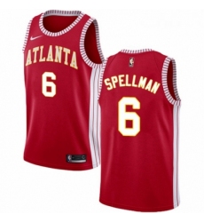 Youth Nike Atlanta Hawks 6 Omari Spellman Swingman Red NBA Jersey Statement Edition 