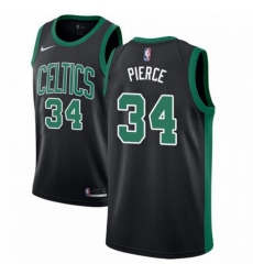 Mens Adidas Boston Celtics 34 Paul Pierce Swingman Black NBA Jersey Statement Edition 