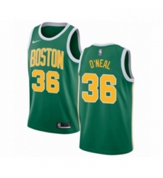 Mens Nike Boston Celtics 36 Shaquille ONeal Green Swingman Jersey Earned Editi