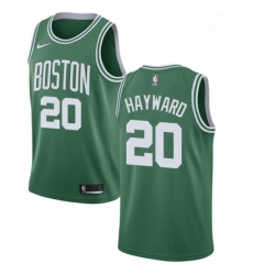 Womens Nike Boston Celtics 20 Gordon Hayward Swingman GreenWhite No Road NBA Jersey Icon Edition 