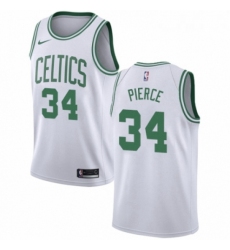 Womens Nike Boston Celtics 34 Paul Pierce Swingman White NBA Jersey Association Edition 