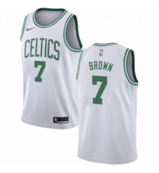 Womens Nike Boston Celtics 7 Jaylen Brown Swingman White NBA Jersey Association Edition