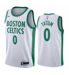 Toddler Nike Boston Celtics 0 Jayson Tatum White NBA Swingman 2020 21 City Edition Jersey