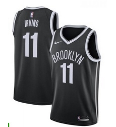 Men Brooklyn Nets #11 Kyrie Irving Nike Black Jersey
