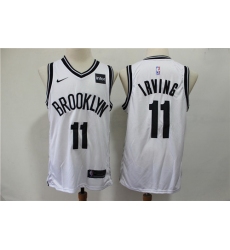 Nets 11 Kyrie Irving White Nike Swingman Jersey