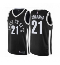 Womens Brooklyn Nets 21 Wilson Chandler Swingman Black Basketball Jersey City Edition 