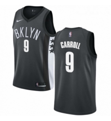 Womens Nike Brooklyn Nets 9 DeMarre Carroll Swingman Gray NBA Jersey Statement Edition 