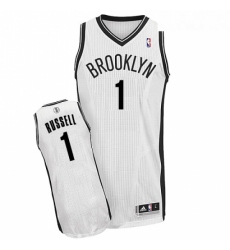 Youth Adidas Brooklyn Nets 1 DAngelo Russell Authentic White Home NBA Jersey