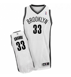 Youth Adidas Brooklyn Nets 33 Allen Crabbe Authentic White Home NBA Jersey 