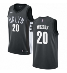Youth Nike Brooklyn Nets 20 Timofey Mozgov Authentic Gray NBA Jersey Statement Edition