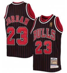 Toddler Chicago Bulls 23 Michael Jordan Black Mitchell 26 Ness Hardwood Classics 1995 96 Stitched Jersey
