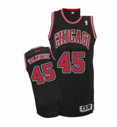 Youth Adidas Chicago Bulls 45 Denzel Valentine Authentic Black Alternate NBA Jersey