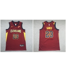 Cavaliers 23 Lebron James Red Nike Swingman Jersey