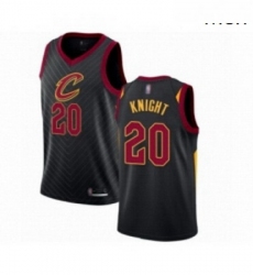 Mens Cleveland Cavaliers 20 Brandon Knight Authentic Black Basketball Jersey Statement Edition 