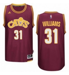Mens Cleveland Cavaliers 31 Deron Williams adidas Wine Hardwood Classics Swingman Jersey 