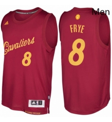 Mens Cleveland Cavaliers 8 Channing Frye 2016 2017 Christmas Day Burgundy NBA Swingman Jersey