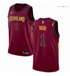 Mens Nike Cleveland Cavaliers 1 Derrick Rose Red NBA Swingman Icon Edition Jersey 