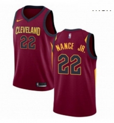 Mens Nike Cleveland Cavaliers 22 Larry Nance Jr Swingman Maroon NBA Jersey Icon Edition 
