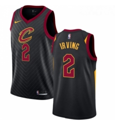 Womens Nike Cleveland Cavaliers 2 Kyrie Irving Swingman Black Alternate NBA Jersey Statement Edition