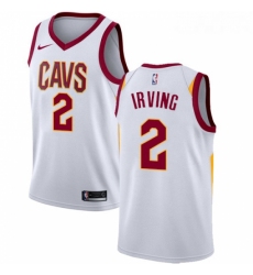 Womens Nike Cleveland Cavaliers 2 Kyrie Irving Swingman White Home NBA Jersey Association Edition