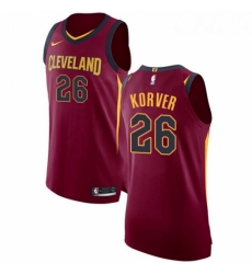 Womens Nike Cleveland Cavaliers 26 Kyle Korver Authentic Maroon Road NBA Jersey Icon Edition 