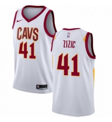 Womens Nike Cleveland Cavaliers 41 Ante Zizic Swingman White NBA Jersey Association Edition 