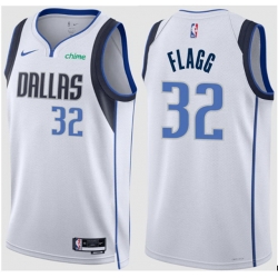 Men DALLAS MAVERICKS COOPER FLAGG #32 White Stitched NBA JERSEY