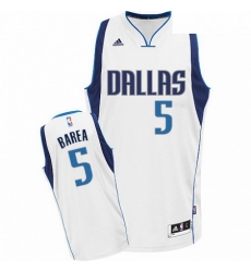 Mens Adidas Dallas Mavericks 5 Jose Juan Barea Swingman White Home NBA Jersey