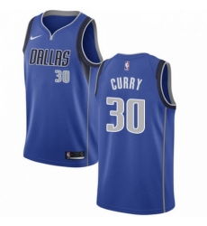 Mens Nike Dallas Mavericks 30 Seth Curry Swingman Royal Blue Road NBA Jersey Icon Edition 