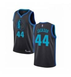 Womens Dallas Mavericks 44 Justin Jackson Swingman Charcoal Basketball Jersey City Edition 