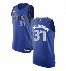 Womens Nike Dallas Mavericks 37 Kostas Antetokounmpo Authentic Royal Blue Road NBA Jersey Icon Edition 