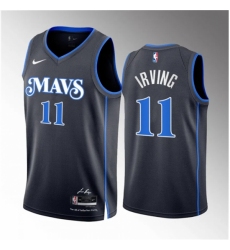 Youth Dallas Mavericks 11 Kyrie Irving Black 2023 24 City Edition Stitched Basketball Jersey