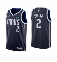 Youth Dallas Mavericks #2 Kyrie Irving Navy Statement Edition Stitched Basketball Jersey