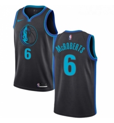 Youth Nike Dallas Mavericks 6 Josh McRoberts Swingman Charcoal NBA Jersey City Edition 