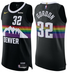 Men Denver Nuggets 32 Aaron Gordon Black 2025 26 City Edition Stitched Basketball Jersey Men Denver Nuggets 32 Aaron Gordon Black 2025 26 City Edition Stitched Basketball Jersey