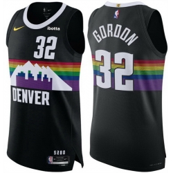 Men Denver Nuggets  32 Aaron Gordon Black 2025 26 City Edition Stitched Basketball Jersey