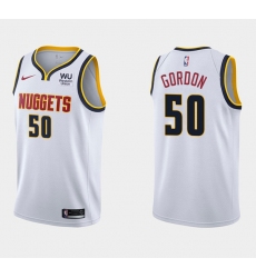 Men Denver Nuggets 50 Aaron Gordon White Association Edition Stitched Basketball Jersey