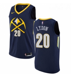 Womens Nike Denver Nuggets 20 Tyler Lydon Swingman Navy Blue NBA Jersey City Edition 