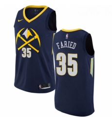 Womens Nike Denver Nuggets 35 Kenneth Faried Swingman Navy Blue NBA Jersey City Edition