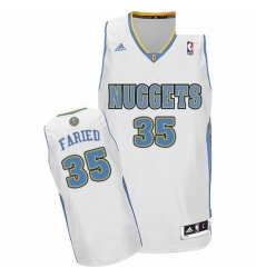 Youth Adidas Denver Nuggets 35 Kenneth Faried Swingman White Home NBA Jersey