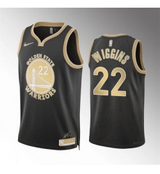Men Golden State Warriors 22 Andrew Wiggins Black 2024 Select Series Stitched Basketball Jersey