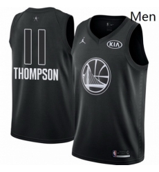 Mens Nike Jordan Golden State Warriors 11 Klay Thompson Swingman Black 2018 All Star Game NBA Jersey