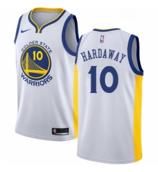 Womens Nike Golden State Warriors 10 Tim Hardaway Swingman White Home NBA Jersey Association Edition