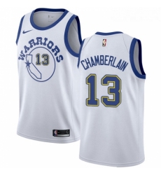 Womens Nike Golden State Warriors 13 Wilt Chamberlain Authentic White Hardwood Classics NBA Jersey