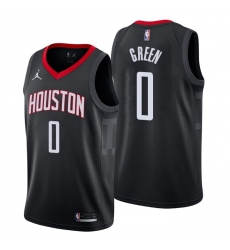 Men Houston Rockets 0 Jalen Green Black NBA Swingman Statement Edition Jersey