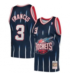 Men Houston Rockets 3 Steve Francis Navy 1999 2000 Mitchell  26 Ness Hardwood Classics Swingman Stitched Basketball Jersey